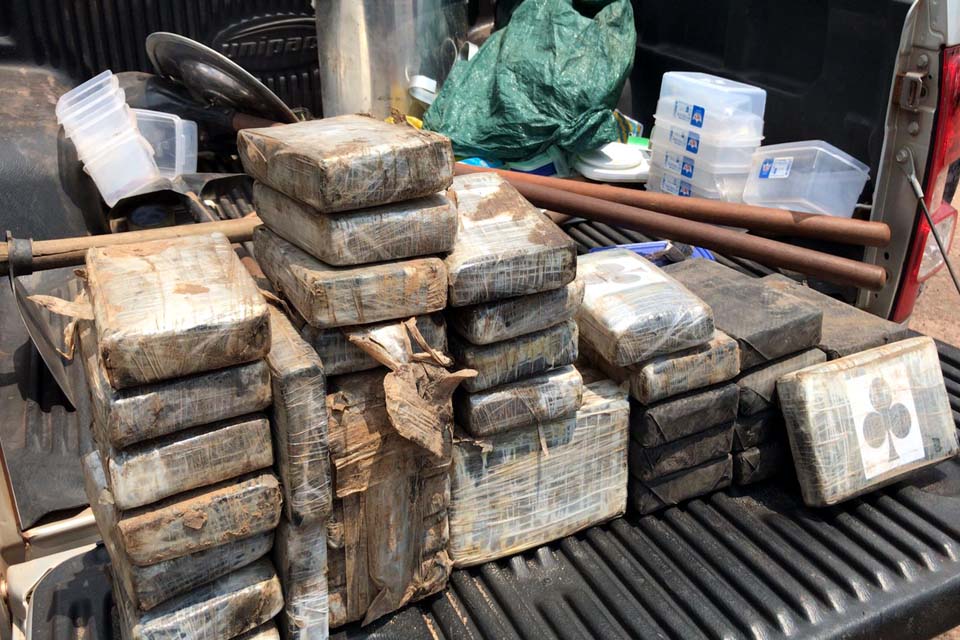 Polícia Militar apreende mais 44kg de cocaína em Pimenta Bueno