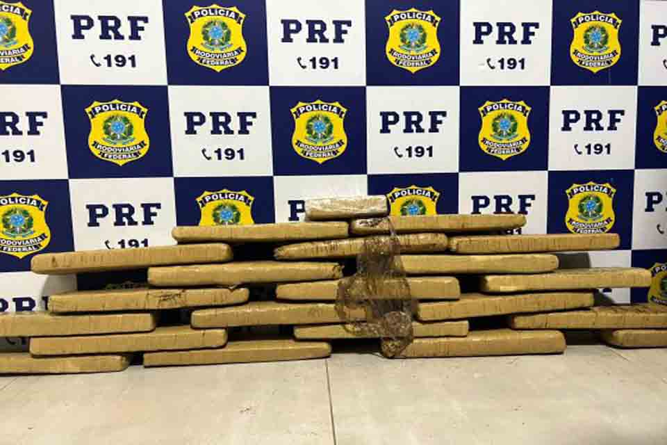 PRF apreende quase 24 Kg de cocaína na BR 364 em Pimenta Bueno