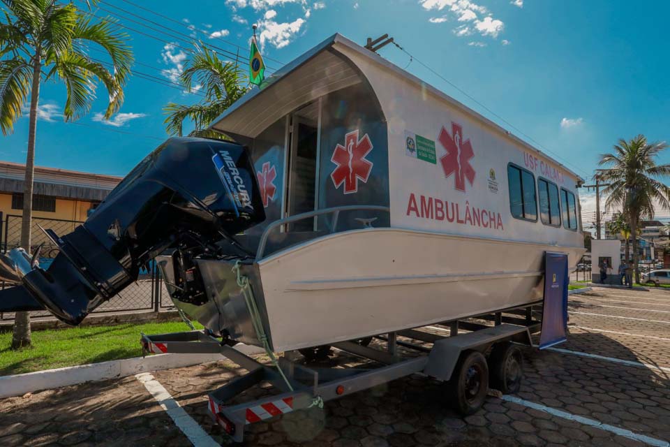 Prefeitura de Porto Velho vai entregar ambulancha para beneficiar distrito de São Carlos