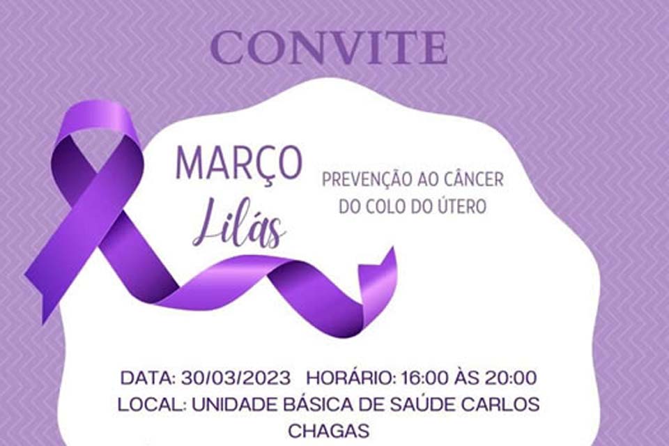 Posto de Saúde Carlos Chagas realizará ação de prevenção e combate ao câncer do colo do útero