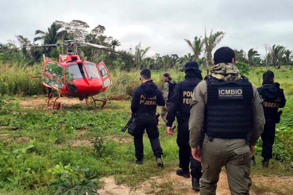 Polícia Federal e ICMBio fazem operação contra crimes ambientais no Amazonas