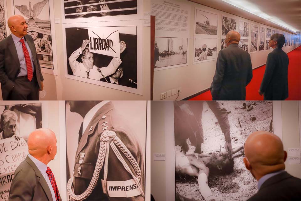Confúcio visita exposição ‘‘Tempo de Chumbo’’, critica a ditadura militar e elogia resistência