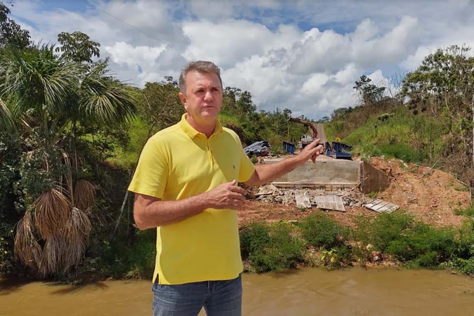 Indicação de Luizinho Goebel garante construção de ponte de concreto e aço sobre o rio Canário, em Chupinguaia