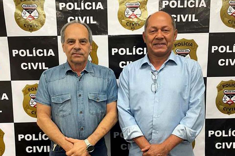 Deputado Federal Coronel Chrisóstomo se reúne com Diretor Geral da Polícia Civil do estado de Rondônia