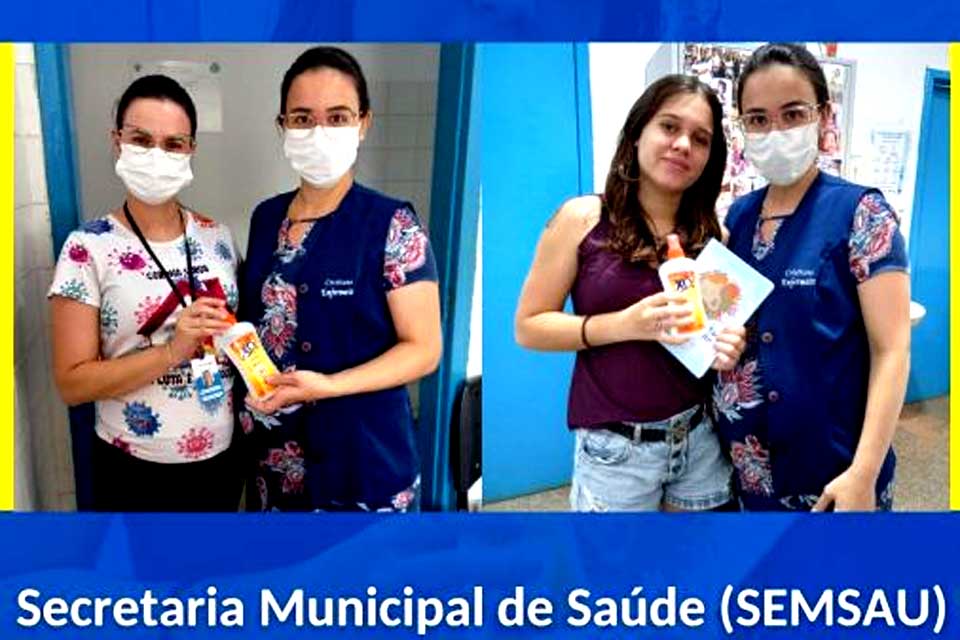 Prefeitura realiza distribuição de repelente para gestantes que fazem pré-natal no SUS