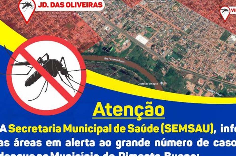 Secretaria Municipal de Saúde informa pontos críticos com identificação de focos do mosquito da dengue