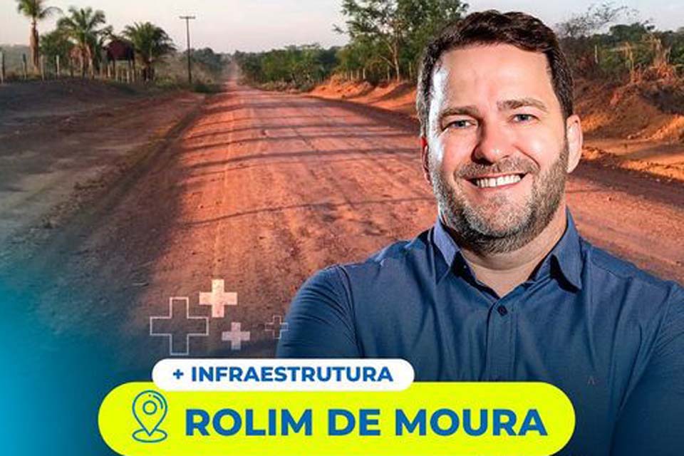 Presidente da ALE-RO Alex Redano destina R$ 420 mil para recuperação de estradas vicinais no município de Rolim de Moura