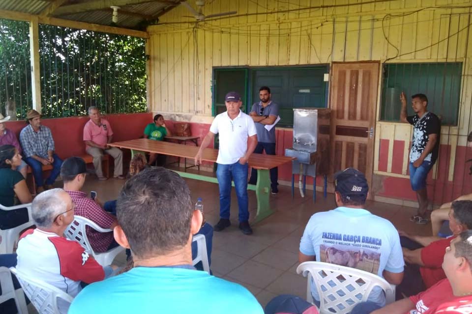 Deputado Coronel Chrisóstomo visita comunidade agricóla e destaca que regularização fundiária tem que avançar em Rondônia