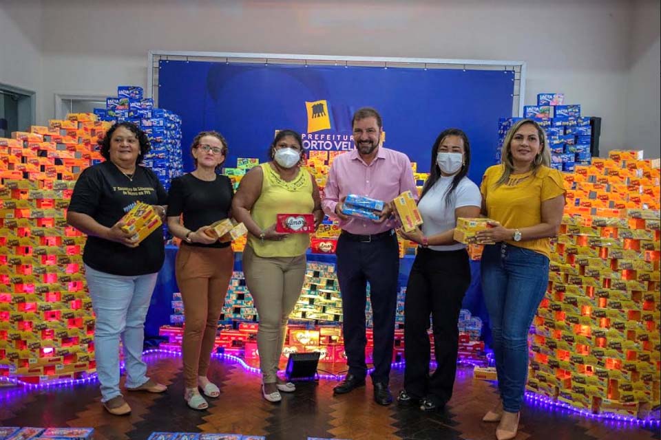 Prefeito Hildon Chaves repassa quinze mil caixas de chocolates para a Páscoa Solidária