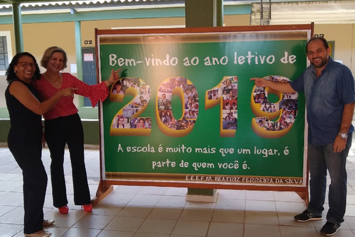 Presidente da Assembleia Legislativa visita Escola Beatriz Ferreira da Silva em Ji-Paraná