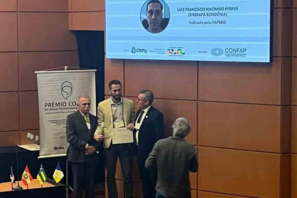 Pesquisador de Rondônia conquista 1ª colocação em premiação nacional de Ciência e Tecnologia, em São Paulo
