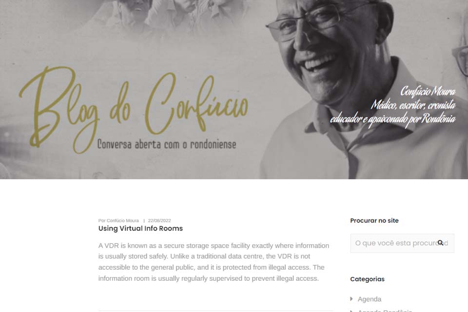 Senador de Rondônia – Blog do Confúcio pode ter sido ‘‘invadido’’; veiculações do congressista se misturam a spams