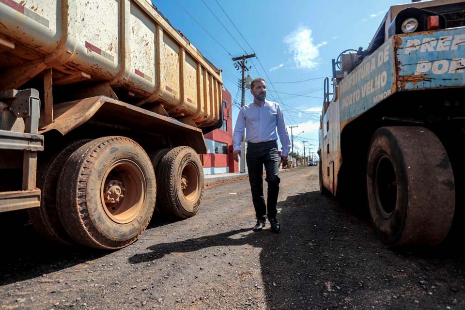 Com mais de 120 km de asfalto feitos, entre pavimentação e recapeamento, 2021 é marca histórica da gestão do prefeito Hildon Chaves